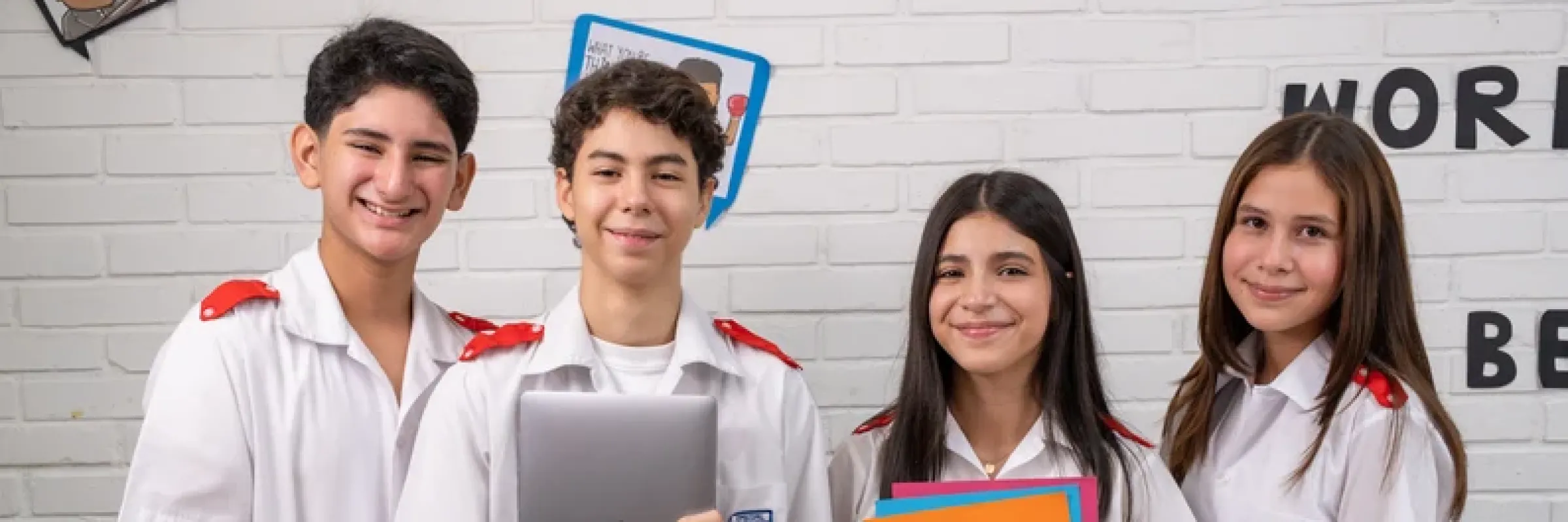 Estudiantes de una escuela episcopal